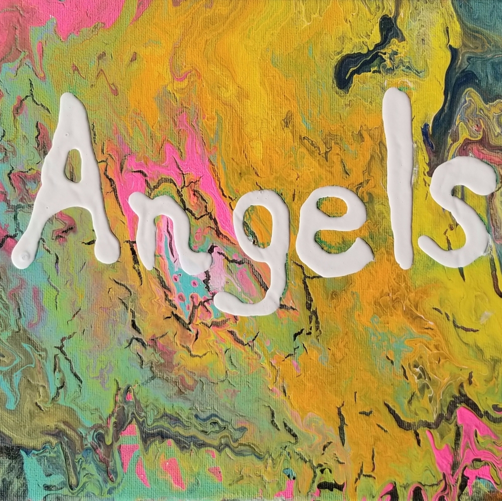 "Angels" painting 11in.x14 in.